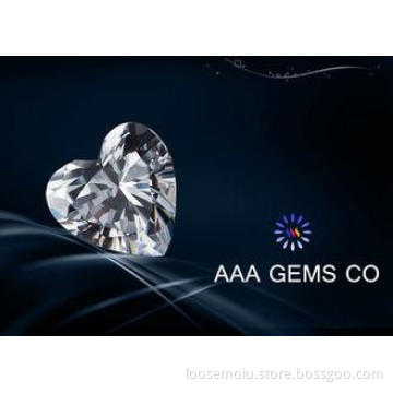 0.93ct Heart Cut Diamond Moissanite VVS1 For  Shopping Mall
